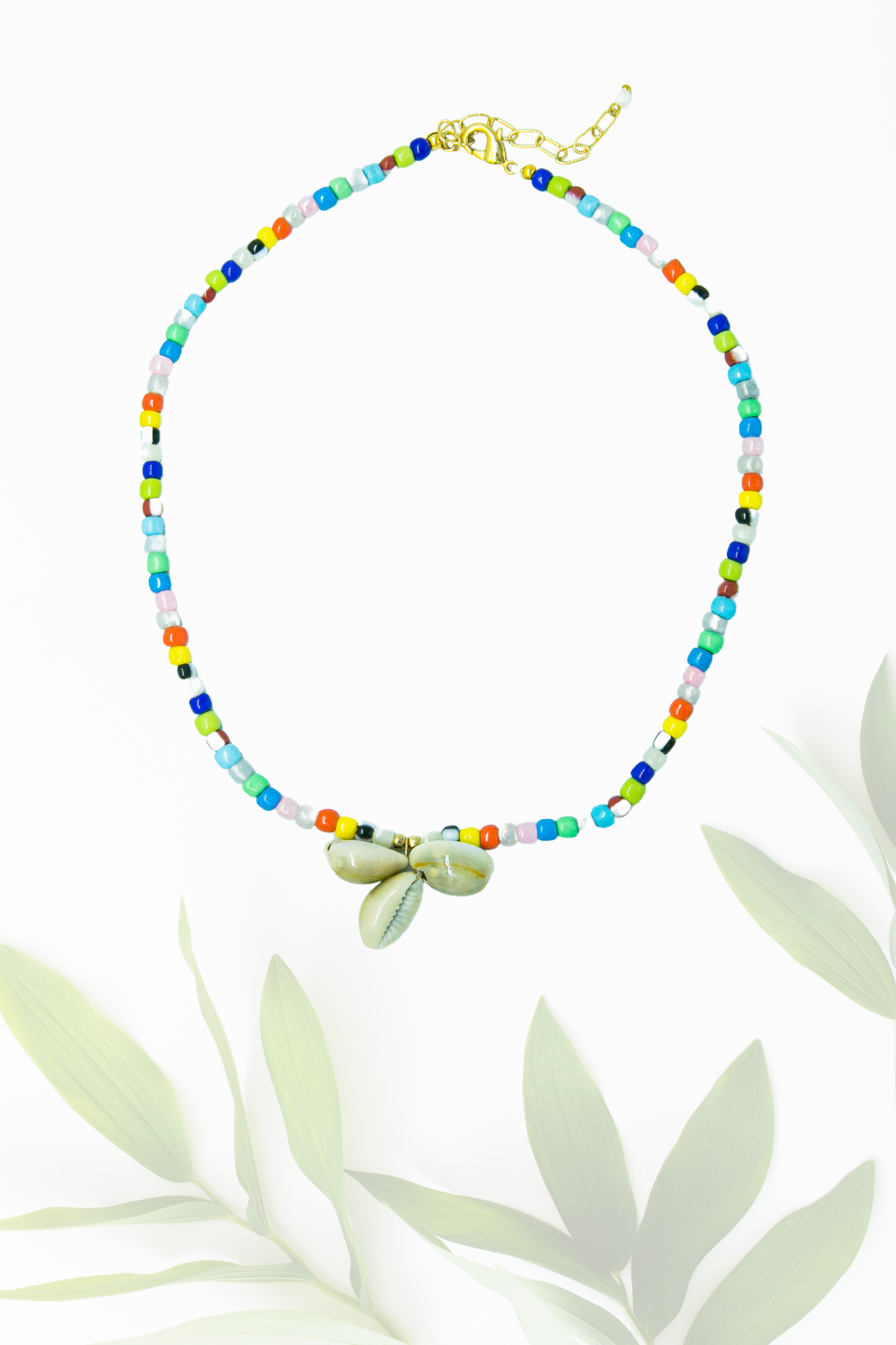 Multi coloured shell necklace