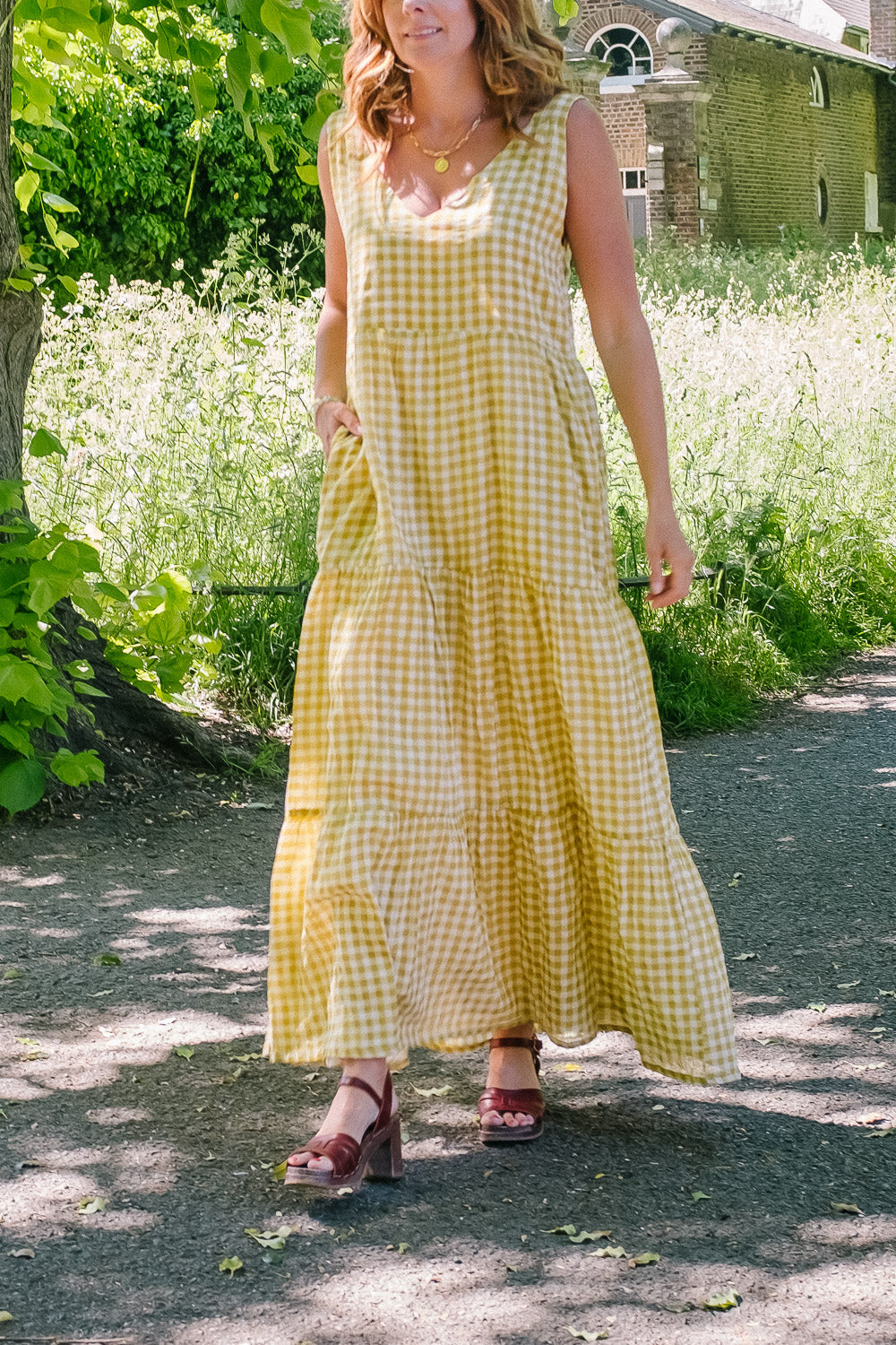 Gingham summer dress