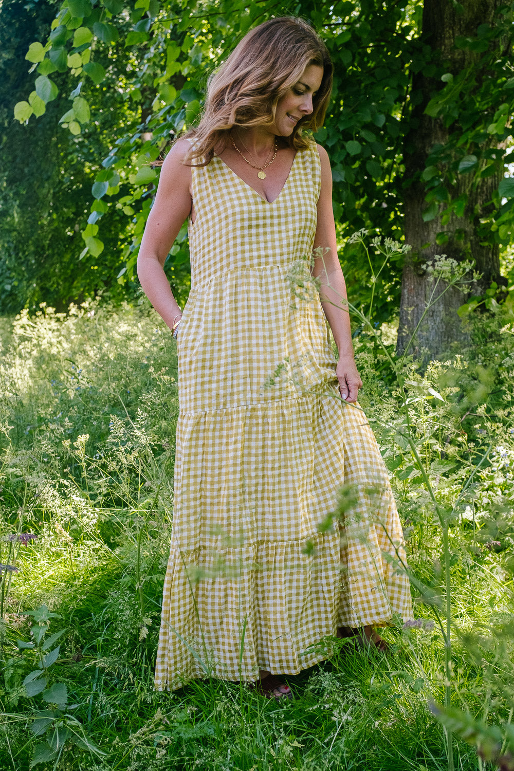 Gingham summer dress