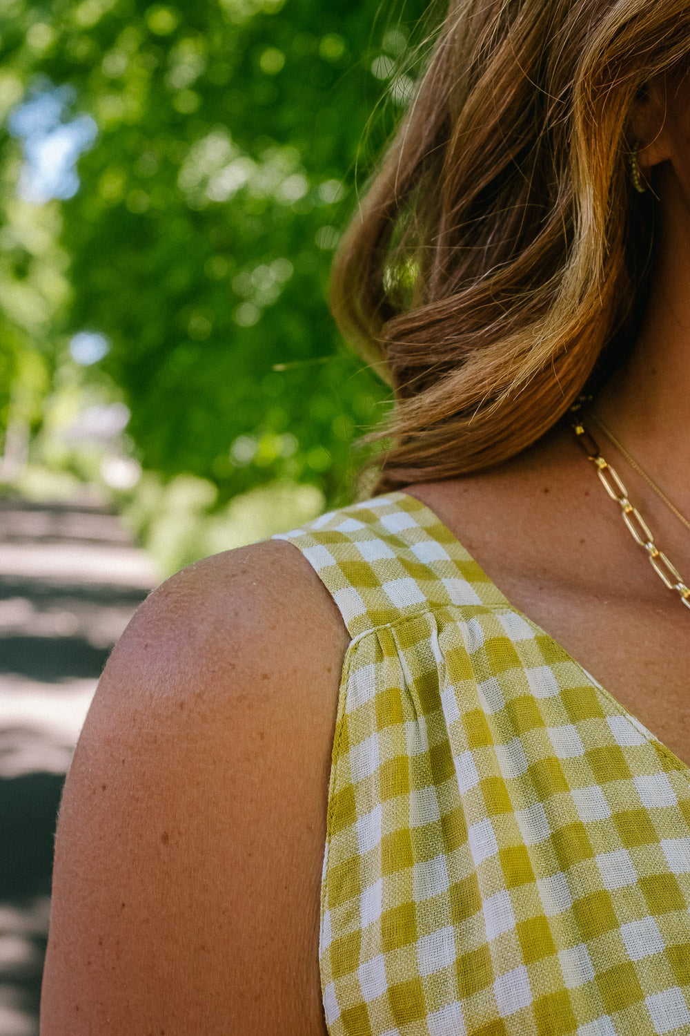 Gingham summer dress