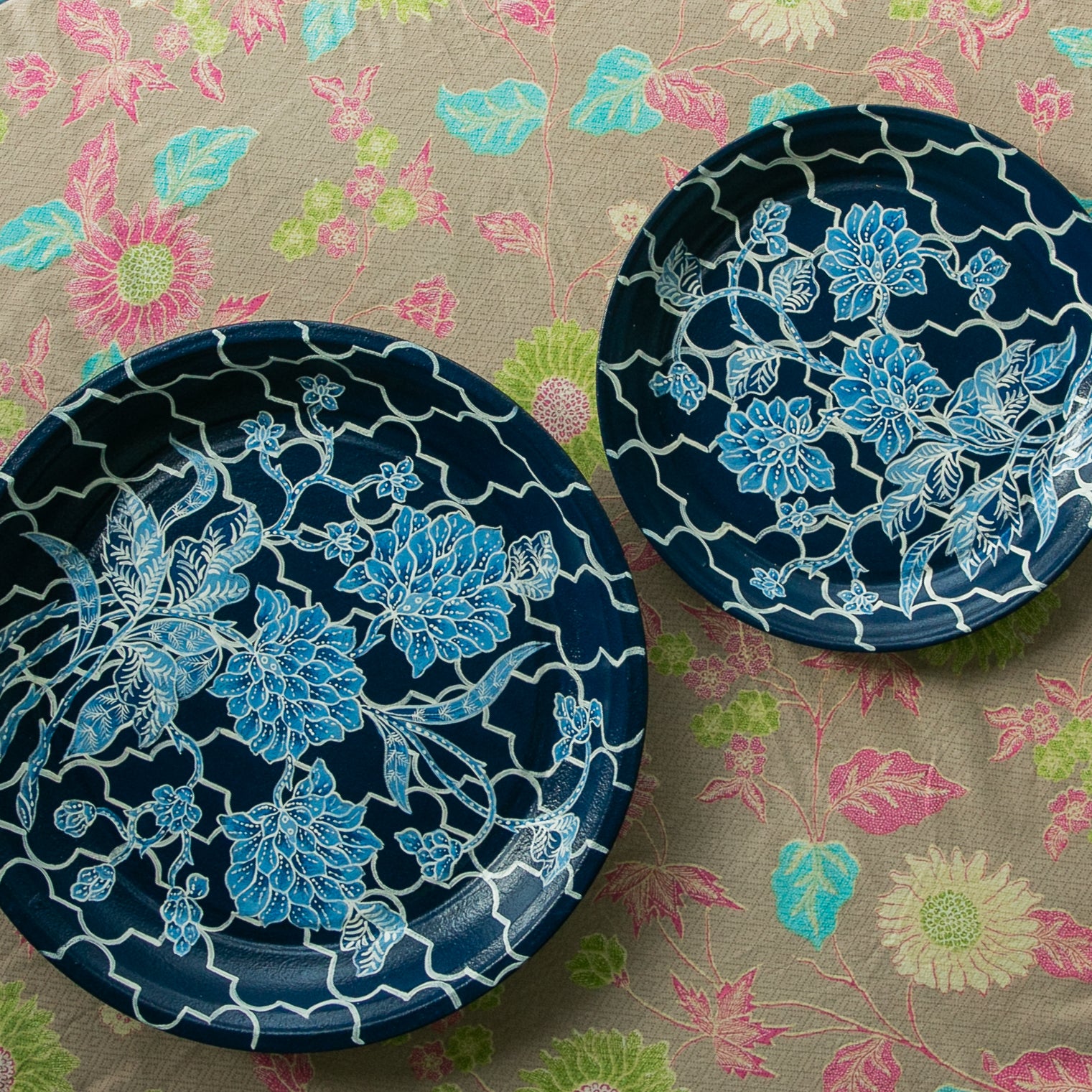 Blue Moroccan Tray